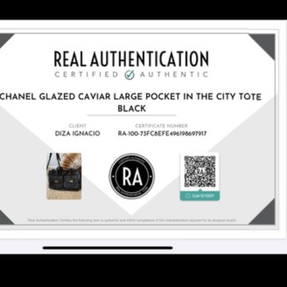 Authentic Chanel Black Glaced Leather with Silver Tone hardware. - Picture 8 of 8